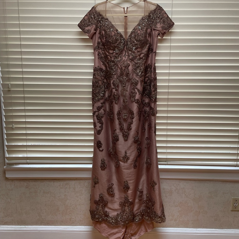 Feriani beaded gown